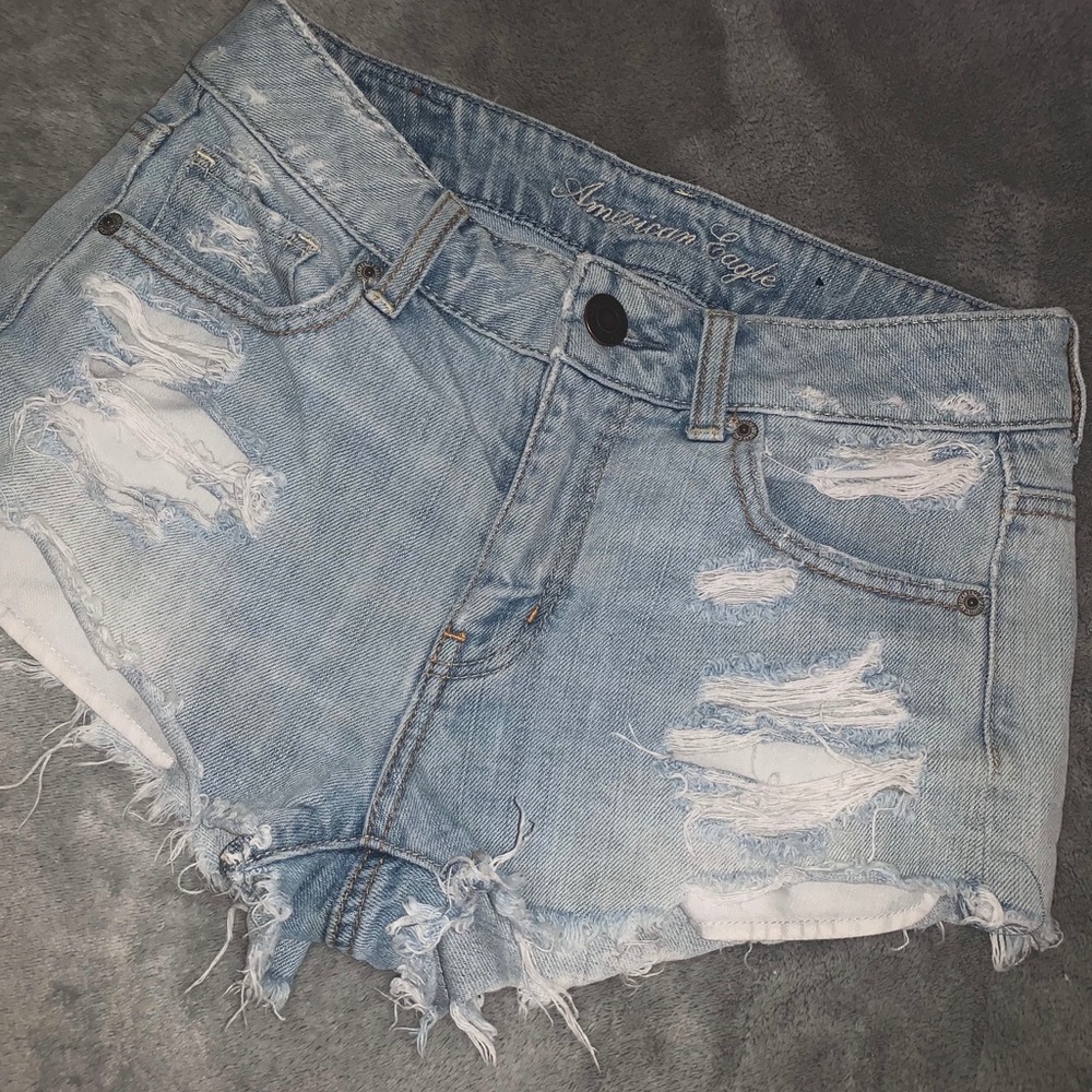 Distressed Jean Shorts